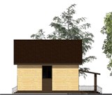 Проект дома C-250. Дом 10 на 13 с мансардой C-250