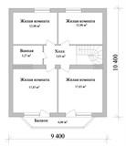 Проект дома C-254. Дом с эркером и мансардой C-254