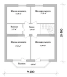 Проект дома с эркером и мансардой C-254 C-254