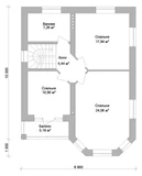 Красивый двухэтажный дом B-284