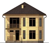 Проект дома B-284. Красивый двухэтажный дом B-284 Проект дома B-284. Красивый двухэтажный дом B-284