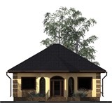 Проект дома B-270. Одноэтажный дом до 150 м с эркером B-270 Проект дома B-270. Одноэтажный дом до 150 м с эркером B-270