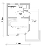 Проект дома B-276. Дом из кирпича с мансардой B-276