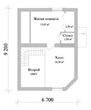 Проект дома B-276. Дом из кирпича с мансардой B-276