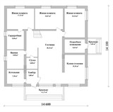 Проект дома F-079. Квадратный дом с мансардой F-079