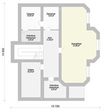 Проект дома F-078. Двухэтажный дом на склоне F-078 Проект дома F-078. Двухэтажный дом на склоне F-078