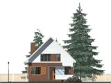 Проект дома B-266. Простой дом с мансардой B-266