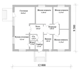 Проект кирпичного дома 100 кв A-085 A-085
