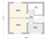 Проект дома B-265. Дом из газобетона с балконом B-265