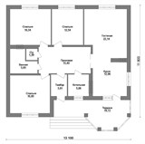 Проект дома B-260. Кирпичный дом B-260