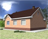 Проект дома B-260. Кирпичный дом B-260