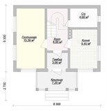 Проект дома A-084. Маленький дом A-084