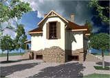 Проект дома E-051. Дом с цокольным этажом и мансардой E-051