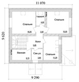 Проект дома C-235. Красивый кирпичный дом C-235