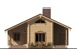 Проект дома B-241. Одноэтажный дом из бревна B-241 Проект дома B-241. Одноэтажный дом из бревна B-241