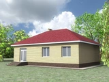 Проект простого дома до 100 м2 A-074 A-074