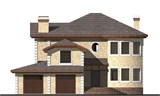 Проект дома F-070. Двухэтажный дом с балконом и гаражом F-070 Проект дома F-070. Двухэтажный дом с балконом и гаражом F-070