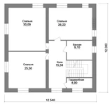 Проект большого дома из газобетона F-069 F-069