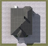 Проект дома C-230. Одноэтажный дом с подвалом и террасой C-230