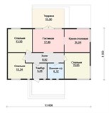 Проект дома B-227. Современный каркасный дом B-227