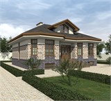 Проект дома D-097. Дом с 2 эркерами D-097