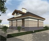 Проект дома D-097. Дом с 2 эркерами D-097