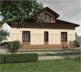 Проект дома C-215. Дом из газосиликатных блоков 200 кв C-215