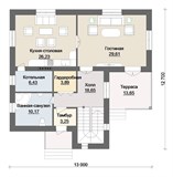Проект дома D-096. Красивый дом из пеноблоков D-096 Проект дома D-096. Красивый дом из пеноблоков D-096