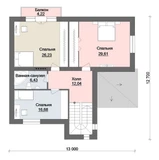 Проект красивого дома из пеноблоков D-096 D-096