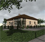 Проект дома C-210. Красивый загородный дом C-210