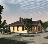 Проект дома B-195. Дом 14 на 13 м B-195