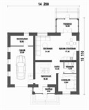 Проект дома E-045. Дом с мансардой, террасой и балконом E-045