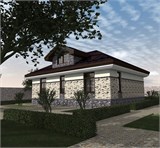 Проект дома B-188. Красивый дом из газобетона B-188