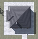 Проект дома B-184. Дом две спальни, кирпичный B-184 Проект дома B-184. Дом две спальни, кирпичный B-184