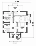 Проект дома с террасой до 250 м D-086 D-086