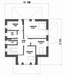 Проект дома с террасой до 250 м D-086 D-086