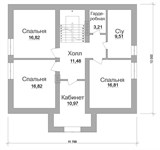 Проект дома C-117. Простой дом с мансардой C-117