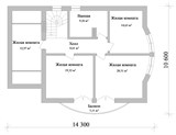 Проект дома C-101. Дом с четырьмя спальнями C-101 Проект дома C-101. Дом с четырьмя спальнями C-101