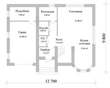 Проект дома B-092. Дом с гаражом B-092