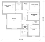 Проект дома 150 кв B-089 B-089
