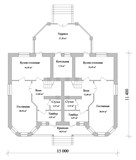 Проект дома E-025. Двухэтажный дом на две семьи E-025 Проект дома E-025. Двухэтажный дом на две семьи E-025