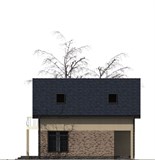 Проект дома B-034. Узкий дом с террасой B-034 Проект дома B-034. Узкий дом с террасой B-034