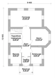 Проект узкого дома 150 кв B-033 B-033