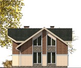 Проект дома B-033. Узкий дом 150 кв B-033