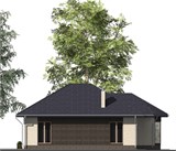 Проект дома B-031. Небольшой одноэтажный дом с двумя спальнями B-031