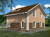 Проект дома из блоков до 150 м B-030 B-030