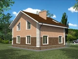 Проект дома из блоков до 150 м B-030 B-030