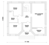 Проект красивого частного дома B-028 B-028