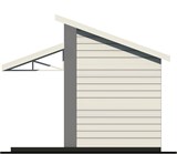 Проект хоз. постройки G-081. Каркасный хозблок G-081