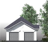 Проект хоз. постройки G-062. Одноэтажный гараж G-062